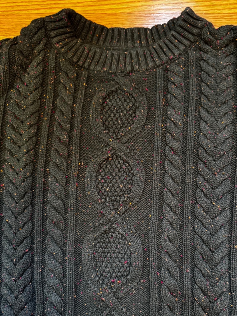 LL Bean Heritage Soft Cotton Fisherman Sweater, Crewneck Large (XLT on tag)